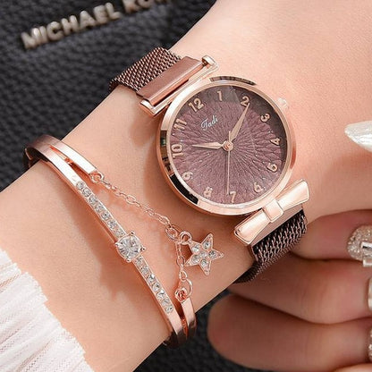 Luxe magnetische quartz armbandhorloges