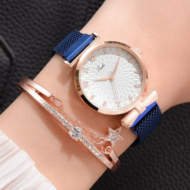 Luxe magnetische quartz armbandhorloges
