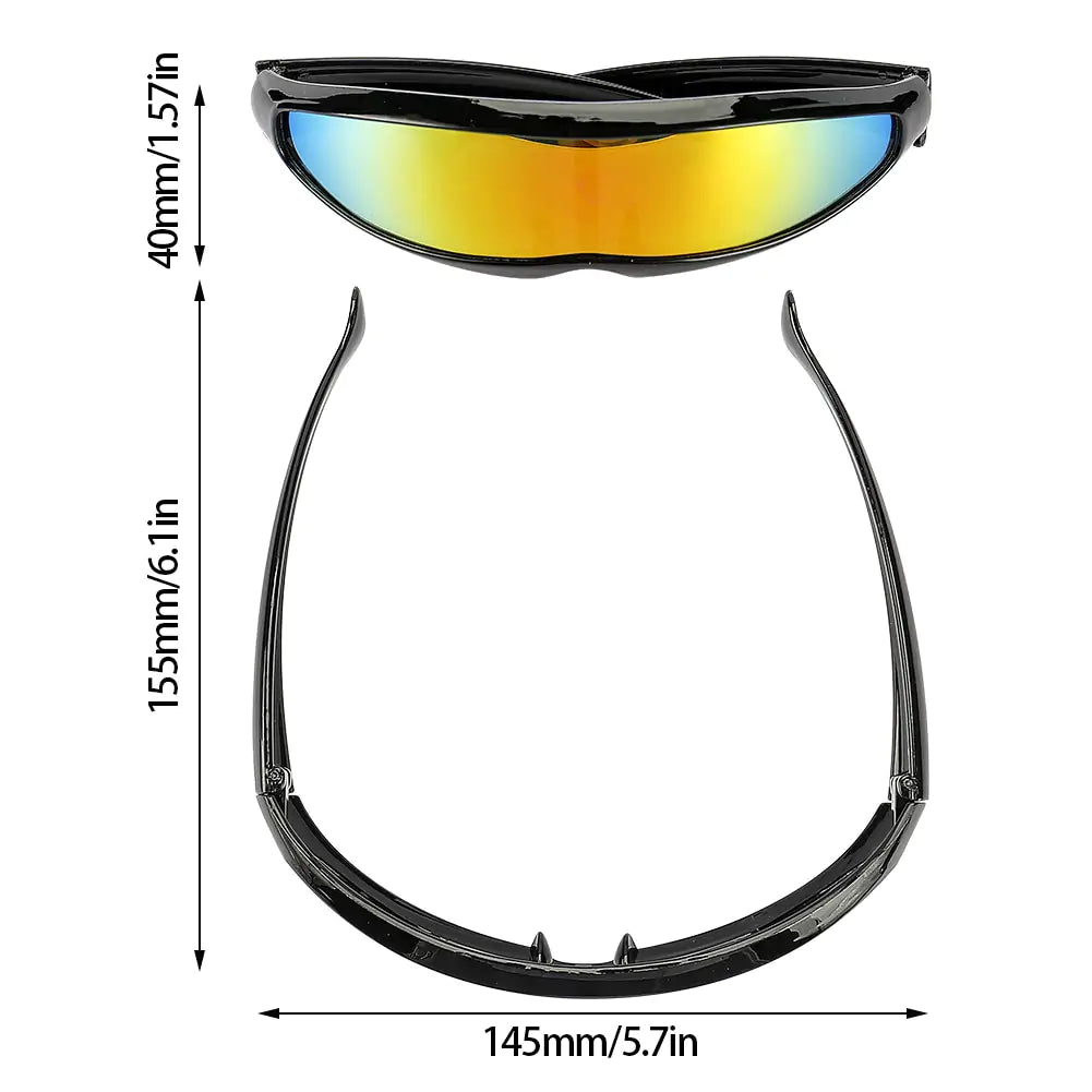 Futuristische Smalle Cycloopzonnebril SH8