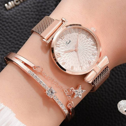 Luxe magnetische quartz armbandhorloges