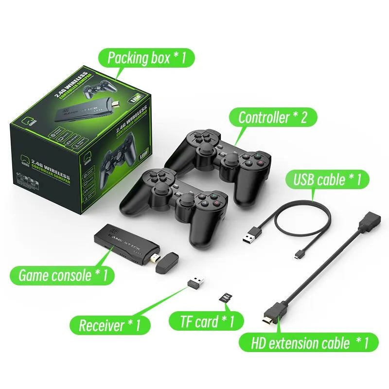 Retro 4K Wireless Game Console with 10,000 Games FT11