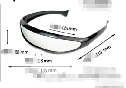Futuristische Smalle Cycloopzonnebril SH8