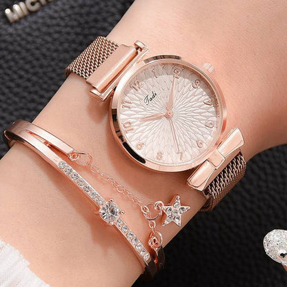 Luxe magnetische quartz armbandhorloges