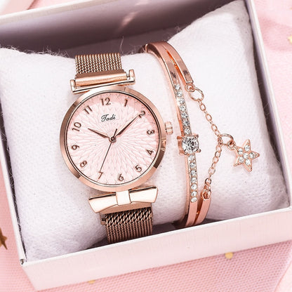 Luxe magnetische quartz armbandhorloges