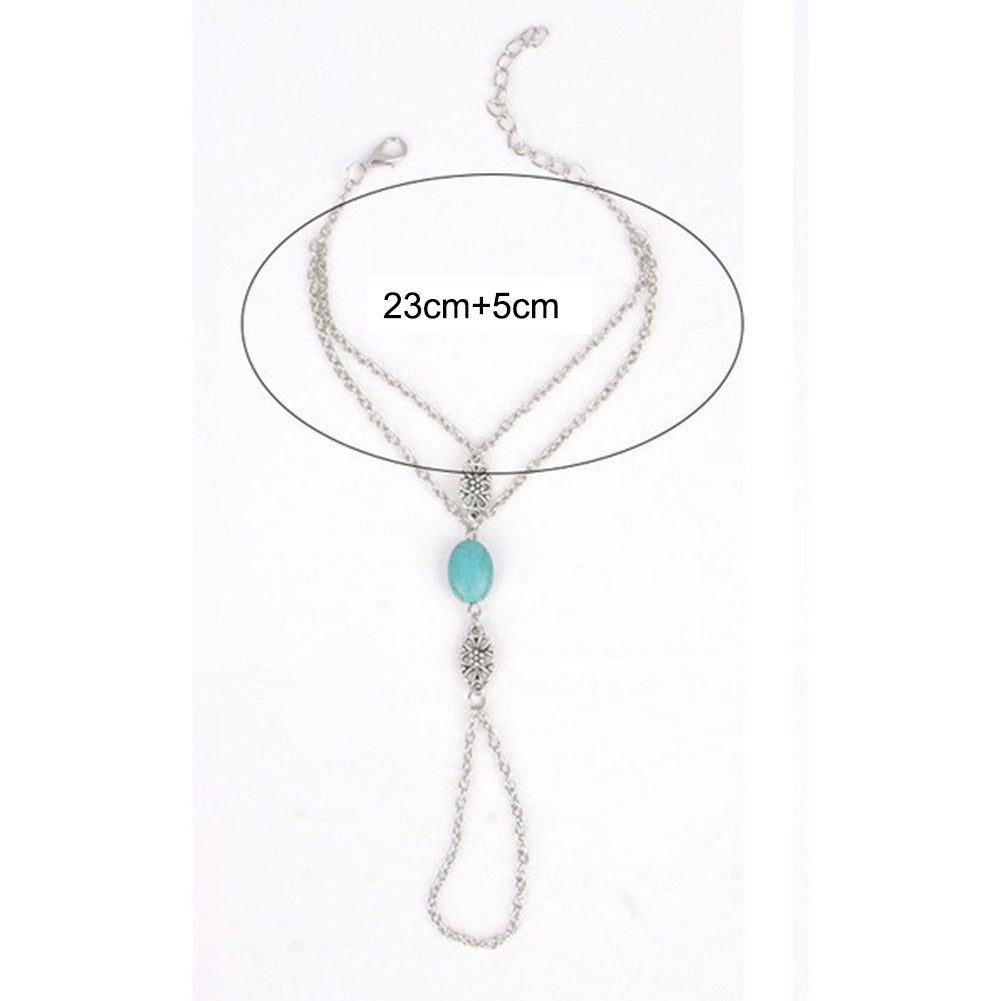 Groene stenen kralen armband